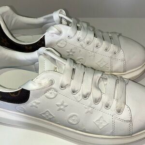 White Embossed Sneakers